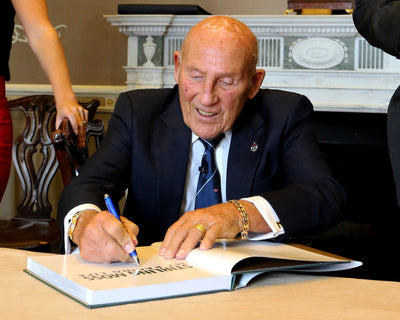Sir Stirling Moss signings at London bookshops